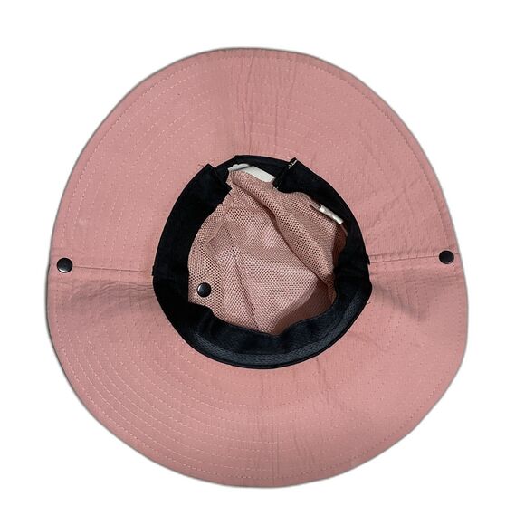 SunShade Pink Wide Brim Hat with Ponytail Hole - Picture 4 of 7
